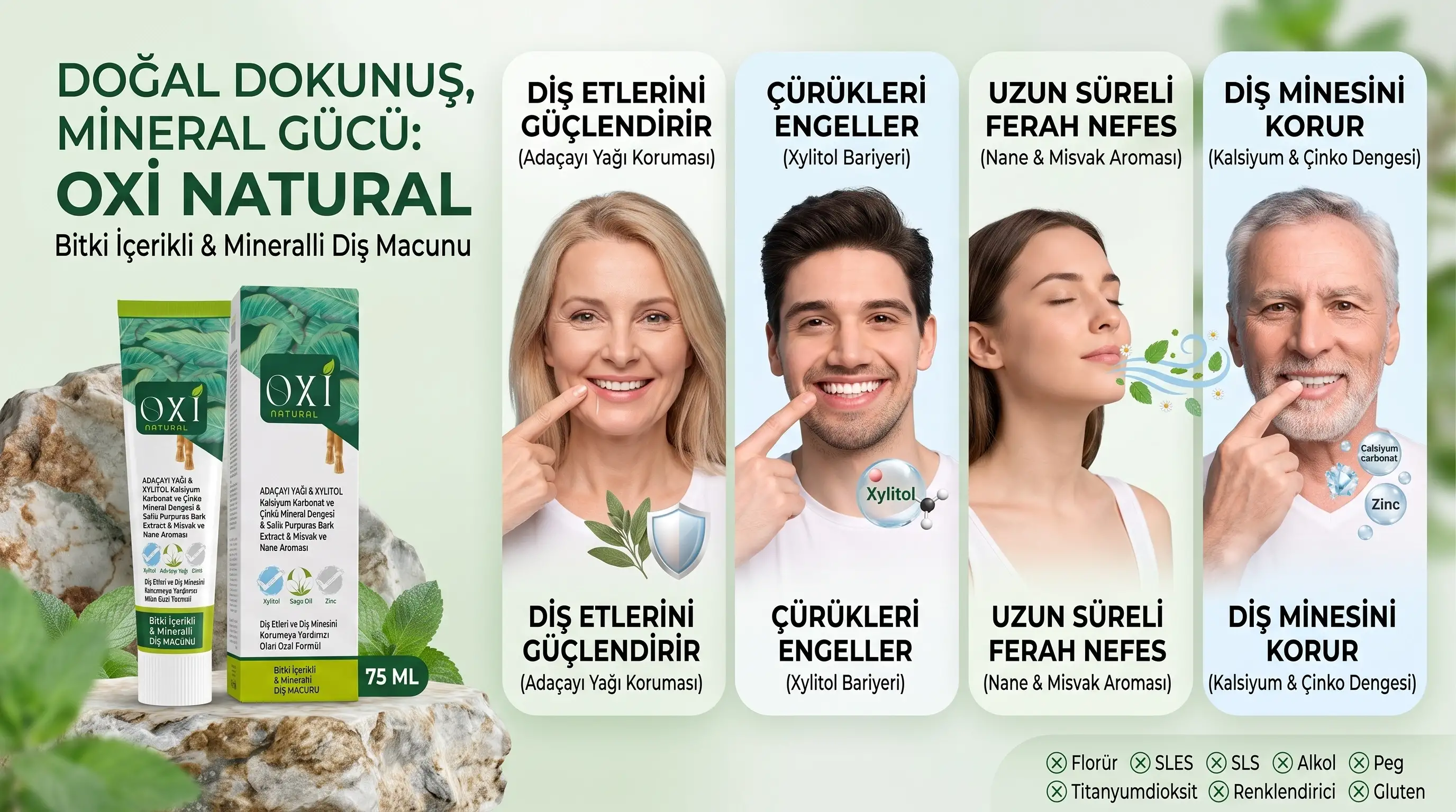 Doğal İçerikli Bitkisel Diş Macunu