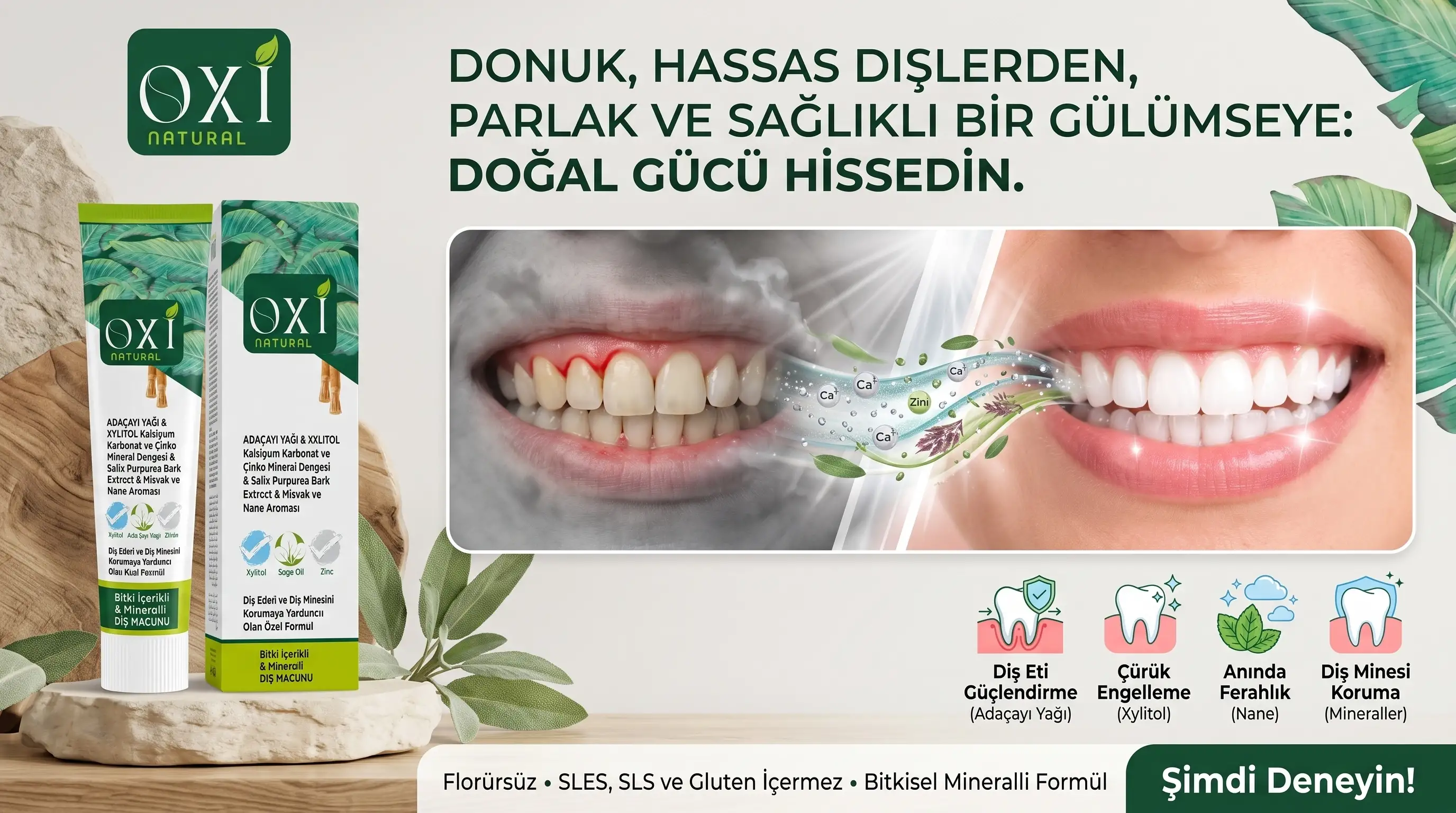 Doğal İçerikli Bitkisel Diş Macunu