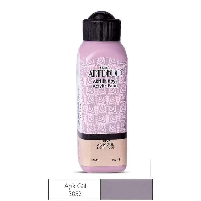 Artdeco akrilik boya 140 ml. Açık gül 3052