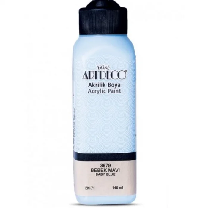 Artdeco akrilik boya 140 ml. Bebek mavi 3679