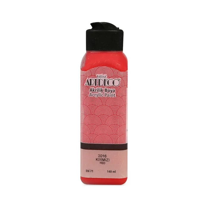 Artdeco akrilik boya 140 ml. Kırmızı 3016