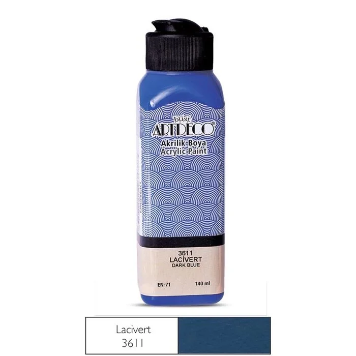 Artdeco akrilik boya 140 ml. Lacivert 3611