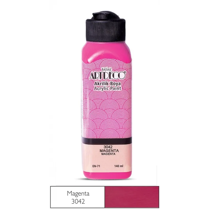 Artdeco akrilik boya 140 ml. magenta 3042