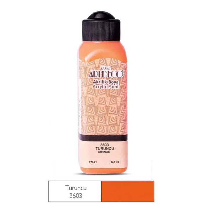 Artdeco akrilik boya 140 ml. Turuncu 3603