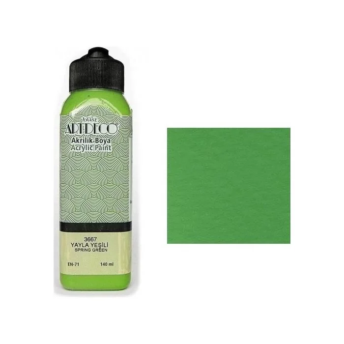 Artdeco akrilik boya 140 ml. yayla yeşili 3667