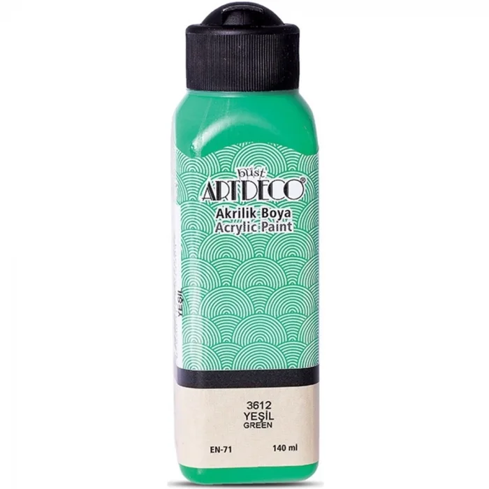 Artdeco akrilik boya 140 ml. Yeşil 3612