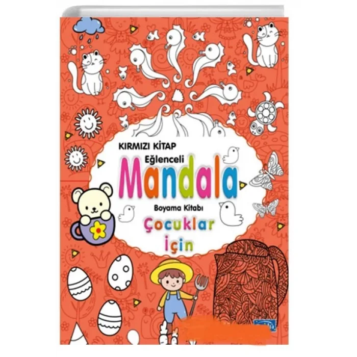 EĞLENCELİ MANDALA-ÇOCUKLAR İÇİN KIRMIZI KİTAP
