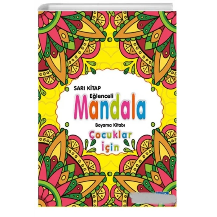 EĞLENCELİ MANDALA-ÇOCUKLAR İÇİN SARI KİTAP