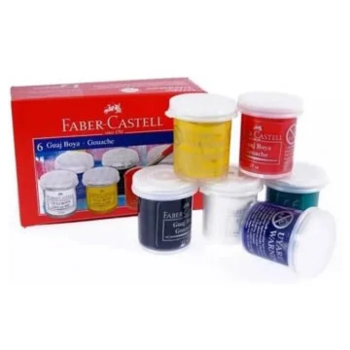 Faber Castell Guaj Boya 6 Renk