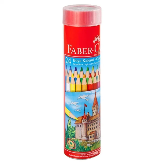 Faber Castell Kuruboya Metal Kutu 24 Renk