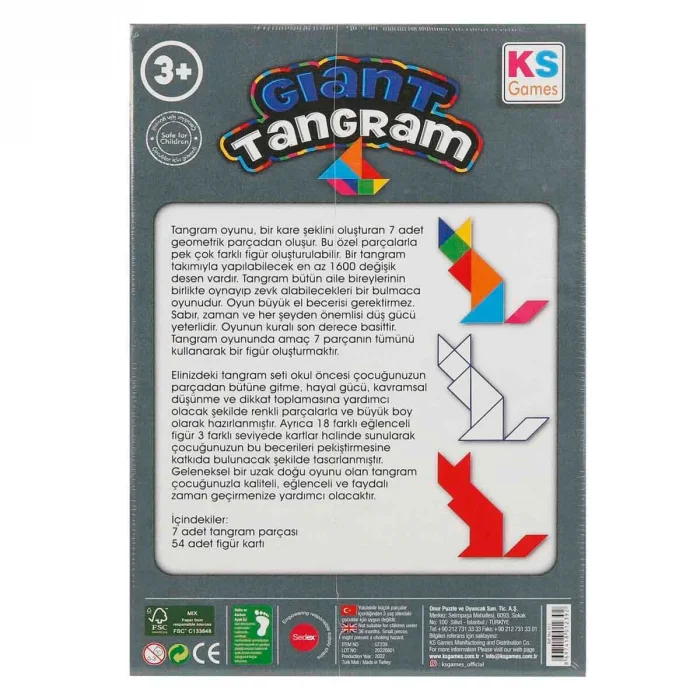 Ks Giant Tangram Kutu Oyunu