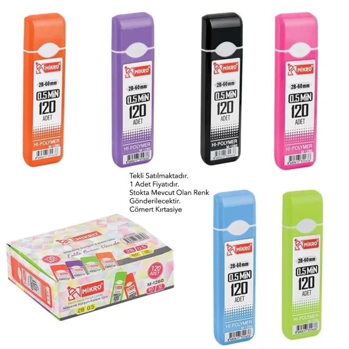 MİKRO M-1260 120Lİ MİN 0.5 2B 60mm UÇ