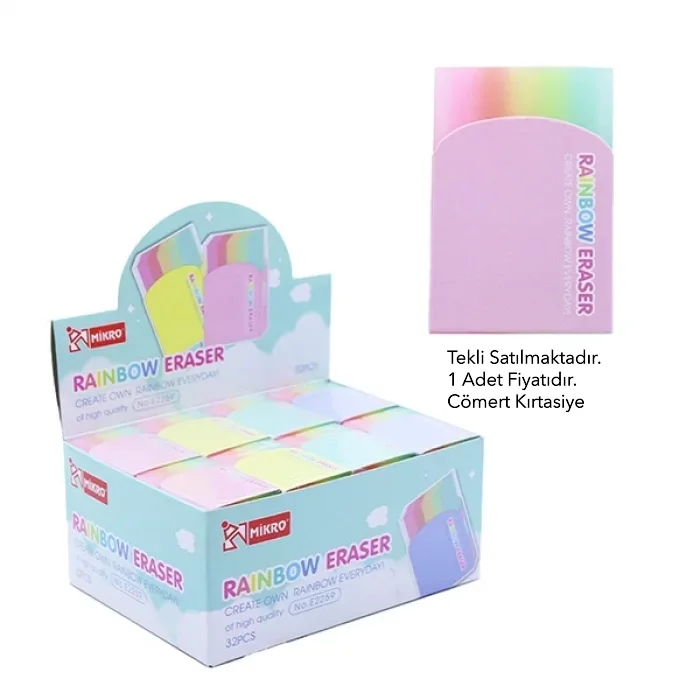 Mikro Rainbow Pvc Silgi E2259