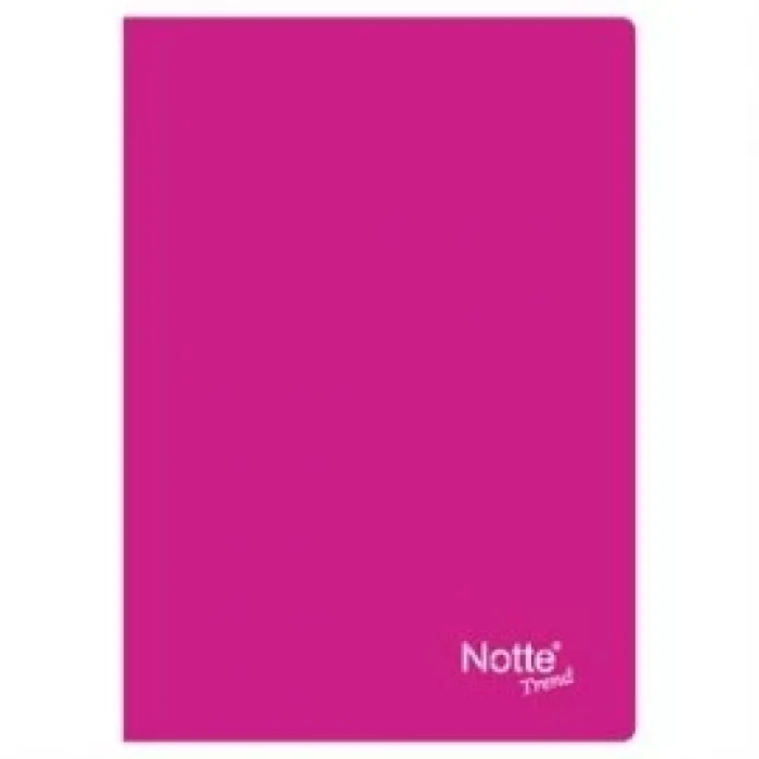Notte PP Kapak Zımbalı Trend A4 Defter 80 Yp. Kareli