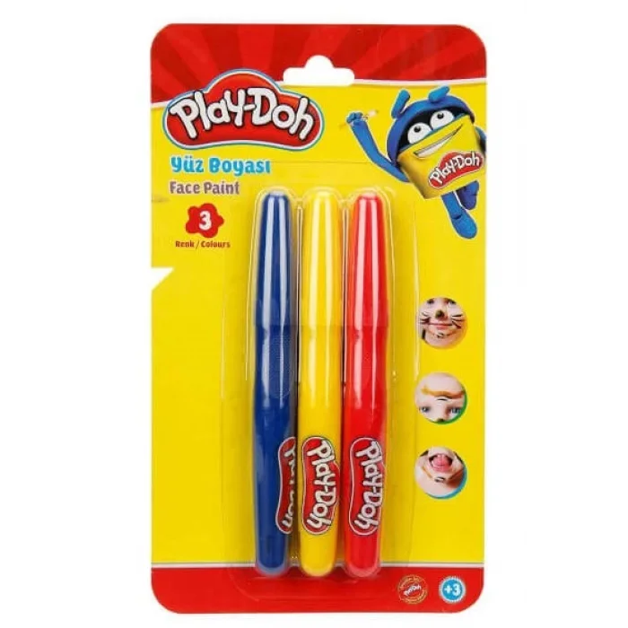 Play Doh Yüz Boyası 3 Renk