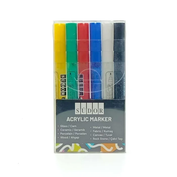 Südor Monalisa Akrilik Marker 6 Renk