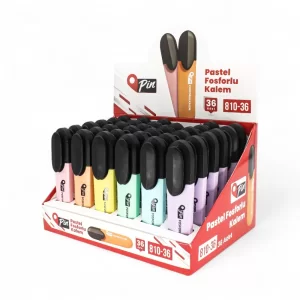 Pin Pastel Fosforlu Kalem Sarı 810-36