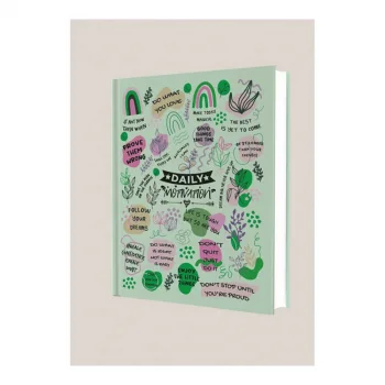 DEFFTER POSITIVE / DAILY MOTIVATION SERT KAPAK A5 ÇİZGİLİ DEFTER 96 YP