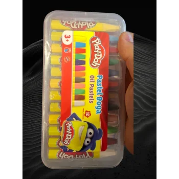 Play-Doh Pastel Boya 12 Renk (Şeffaf kutu)