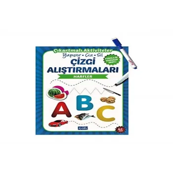 YAPIŞTIR ÇİZ SİL ÇİZGİ ARAŞTIRMALARI HARFLER