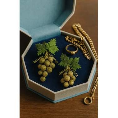 İğne Oyası Üzüm Broş