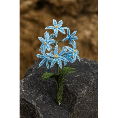 İğne Oyası Sümbül Broş