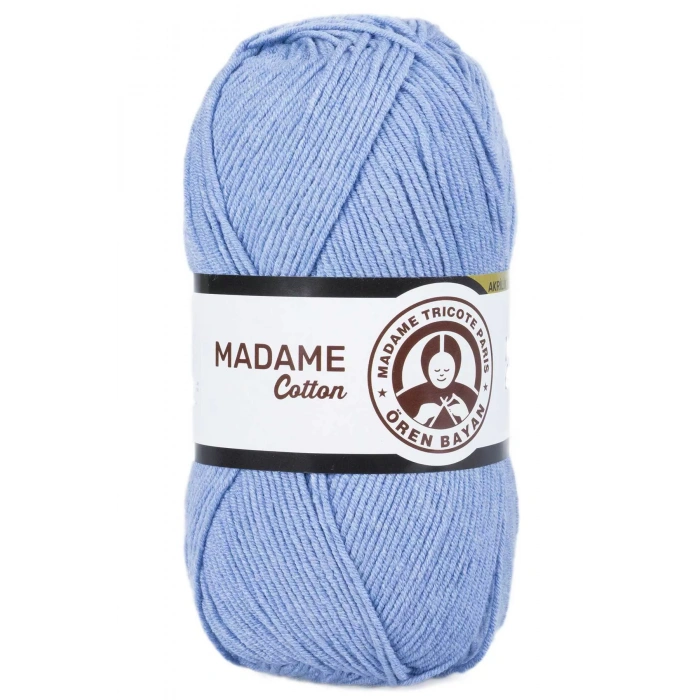 1 Adet Madame Cotton El Örgü İpi Yünü 100 gr 013 Koyu Mavi