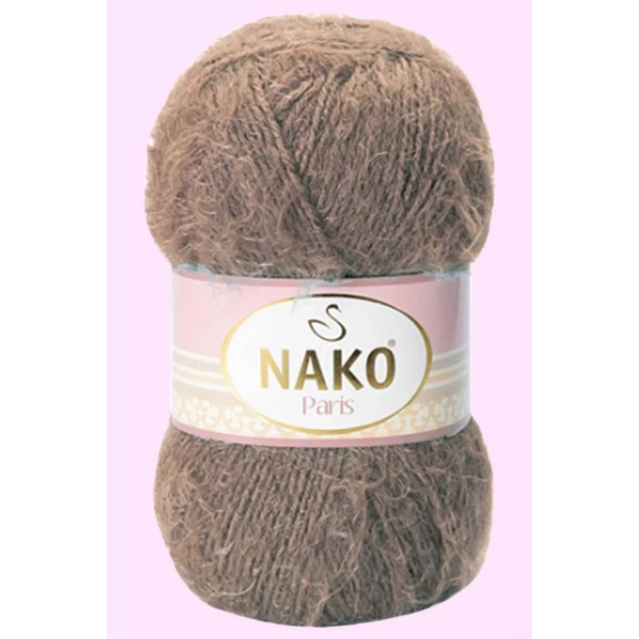 1 Adet Paris El Örgü ipi Yünü Boz Kahve 3890