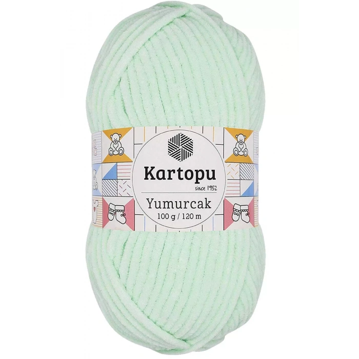 1 Adet Yumurcak Kadife El Örgü İpi Su Yeşili K560