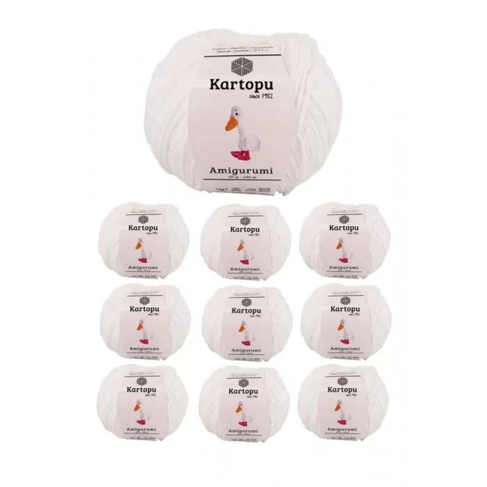 10 Adet Amigurumi El Örgü İpi 50gr 010