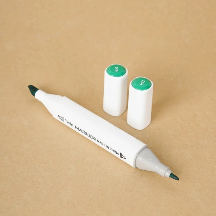 12 Parça Çift Taraflı Marker Boya Kalemi