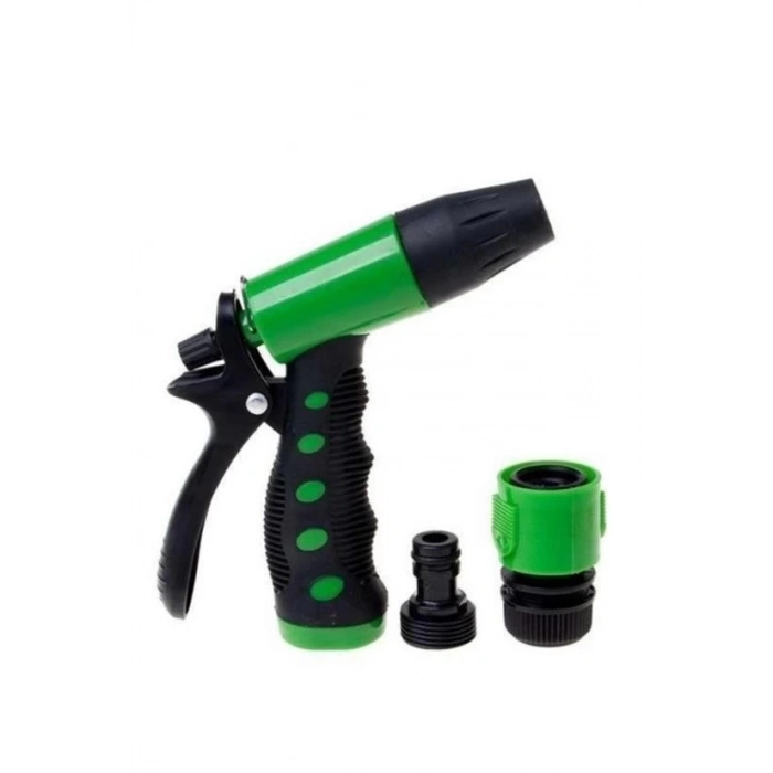 2 Fonksiyonlu 3lü Bahçe Tarla Otomatik Sulama Tabancası Seti Hortum Bağlantısı Aparatı