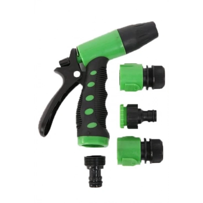 2 Fonksiyonlu 5li Bahçe Tarla Otomatik Sulama Tabancası Seti Hortum Bağlantısı Aparatı