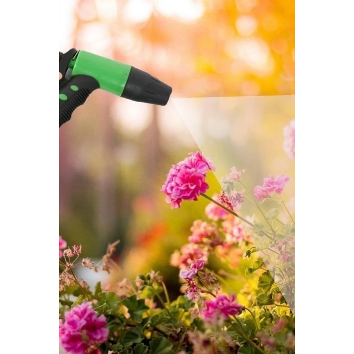 2 Fonksiyonlu 5li Bahçe Tarla Otomatik Sulama Tabancası Seti Hortum Bağlantısı Aparatı