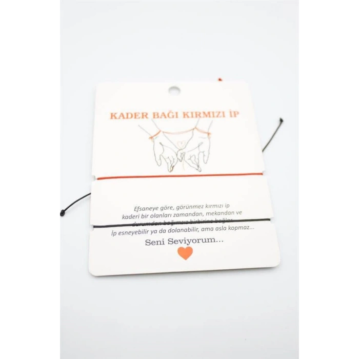 2li Arkadaş Bilekliği - Kırmızı