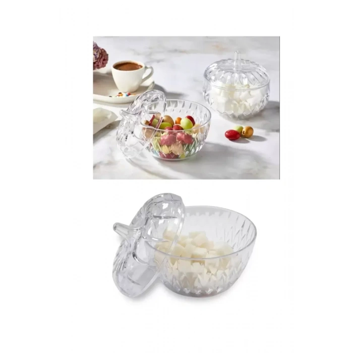 2Li Mika Dekoratif Şekerlik Lokumluk Seti