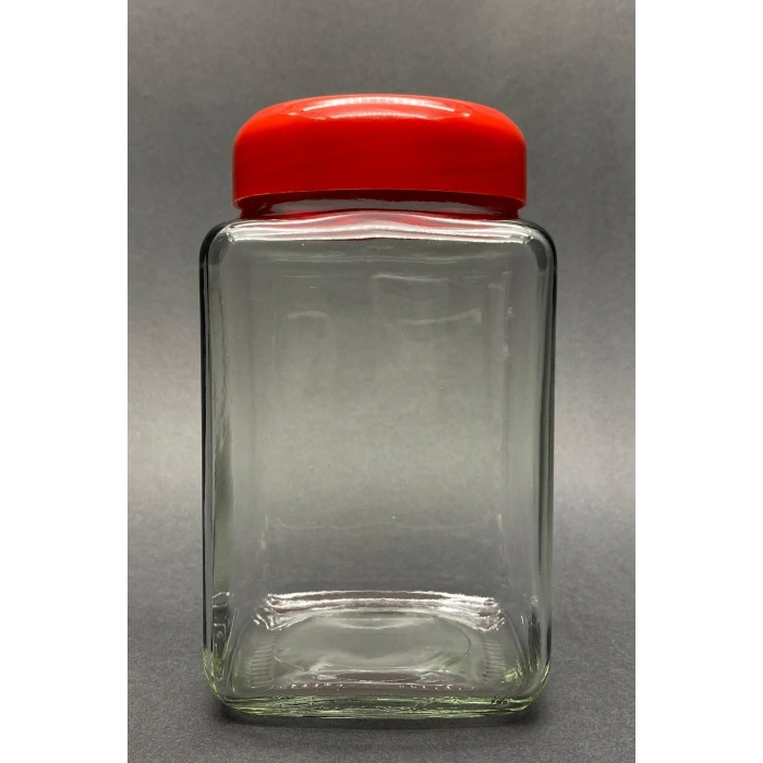 2 Lt Köşeli Cam Kavanoz Royaleks-12623