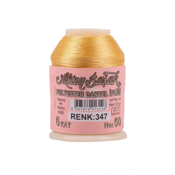 3 Adet Altınbaşak Oya ve Dantel İpi 20 gr - Royaleks - No: 347 - 040 - 505