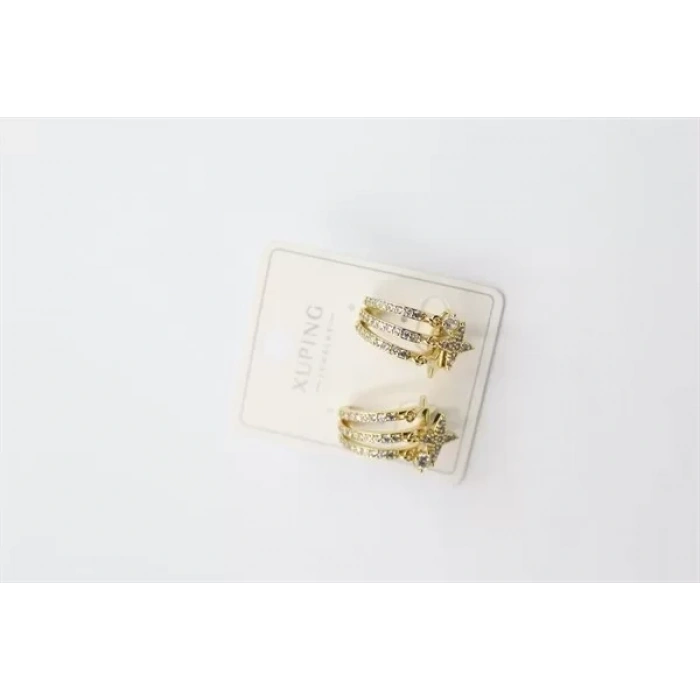 3lü Halka Küpe - Altın