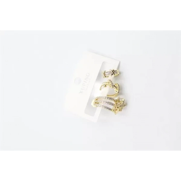 3lü Xuping Küpe - Altın