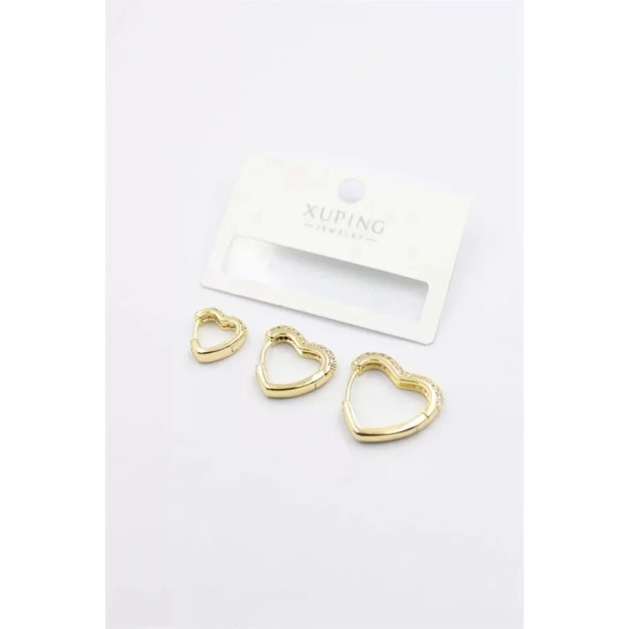 3lü Xuping Küpe - Altın