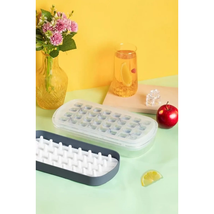 32 Gözlü Hazneli Silikon Buzluk MP-7075