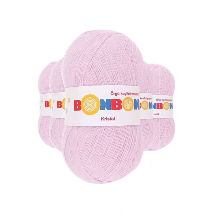 5 Adet Kristal El Örgü Lif İpi Lila 98332