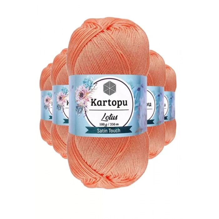 5 Adet Lotus Bikini Büstiyer Bluz Örgü İpi  K218 Somon