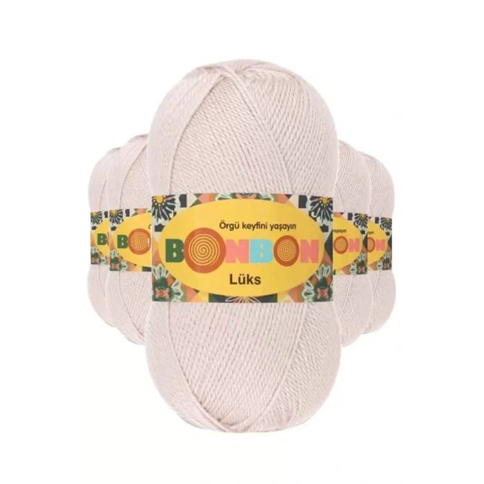 5 Adet Lüks Patik İpi Yünü Pudra 98405