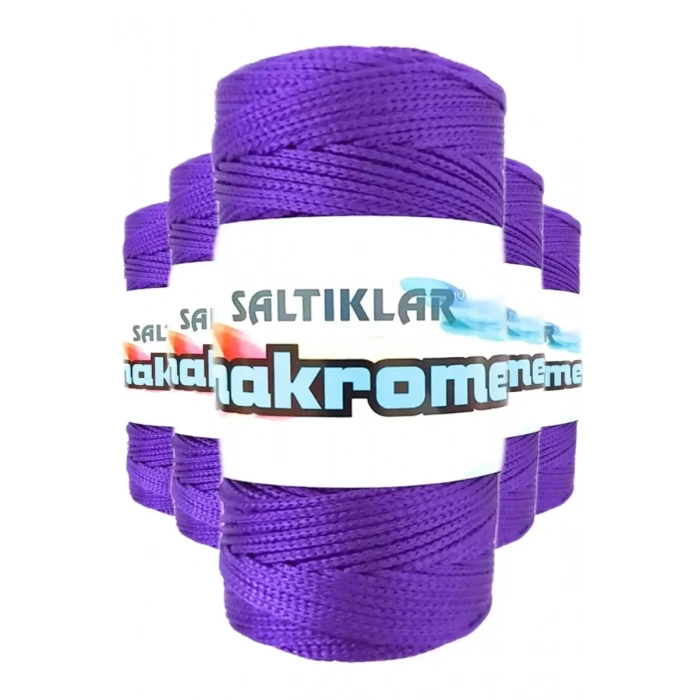 5 Adet Polyester Makrome İpi 4250 Mor 100 gr