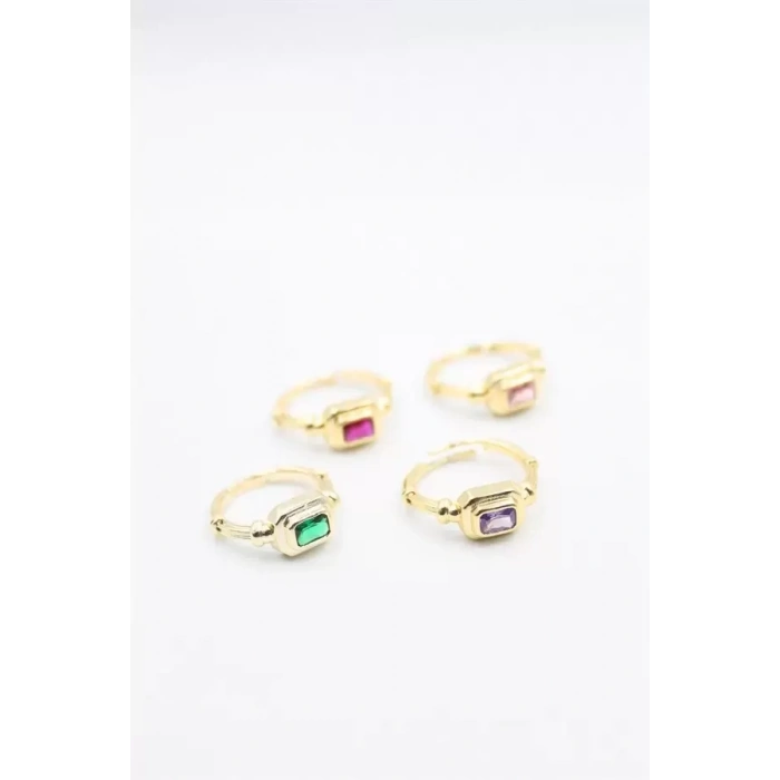 6lı Taşlı Yüzük Seti - Altın