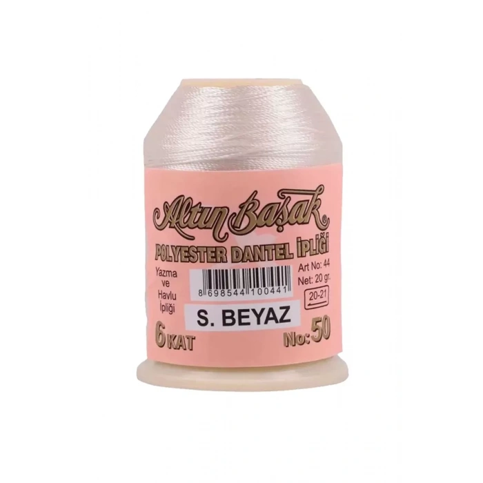 Altınbaşak Oya ve Dantel İpi 20 gr - Royaleks - No: Ş.BEYAZ