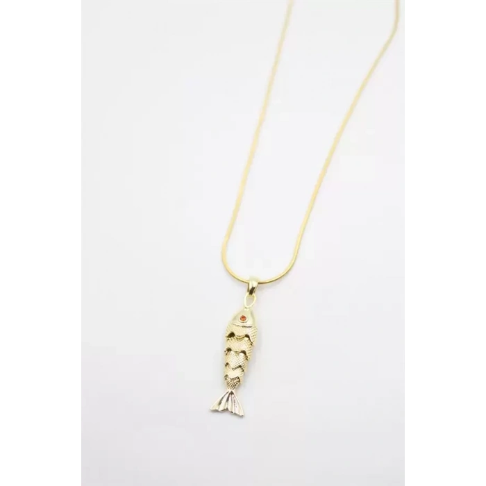 Balık Kolye - Altın