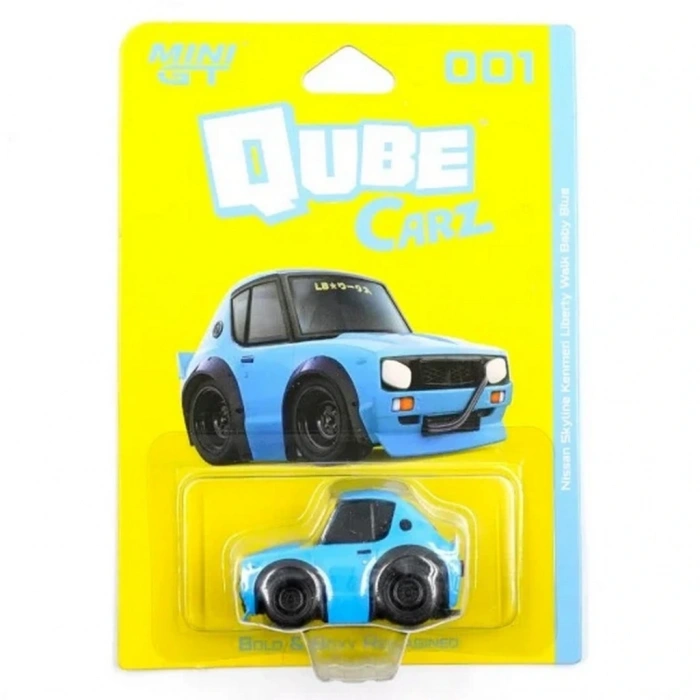 BFS 1/64 Qube Carz Serisi Nissan Skyline Kenmeri Liberty Walk Baby Blue Blister Paket